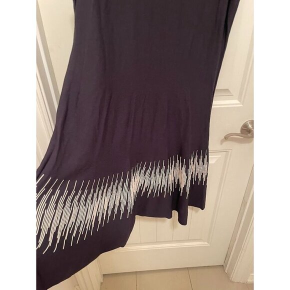 NIC+ZOE Sleeveless Patterned Black & White Dress - XL - Picture 7 of 14